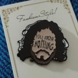 Game of Thrones You Know Nothing enamel pin
